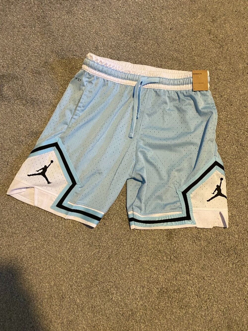 Jordan Sport Dri-FIT Woven Diamond Shorts Light Blue
